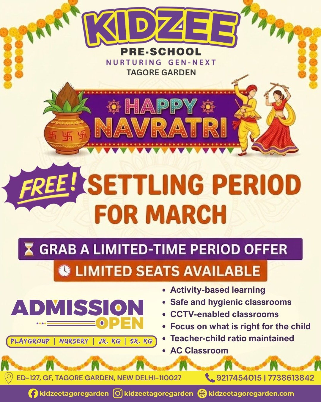 Best Pre School in Tagore Garden